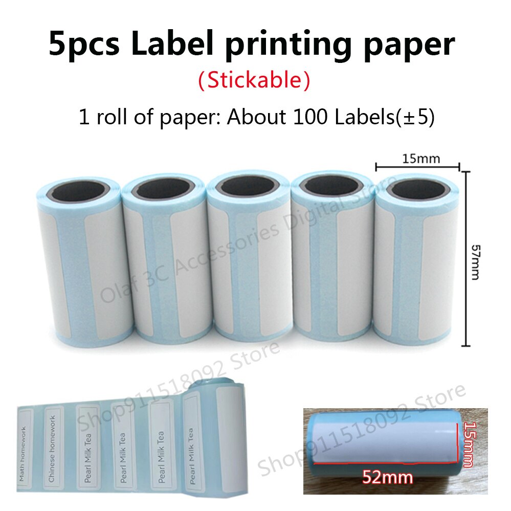 5pcs Label Papers